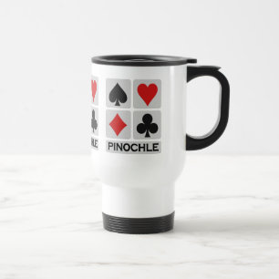 Pinochle Player-mok - kies stijl en kleur Reisbeker