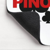 Pinochle Player mousepad Muismat (Hoek)
