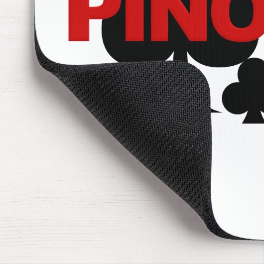 Pinochle Player mousepad Muismat (Hoek)