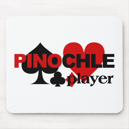 Pinochle Player mousepad Muismat (Voorkant)
