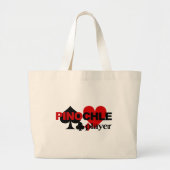 Pinochle Player-tas Grote Tote Bag (Voorkant)