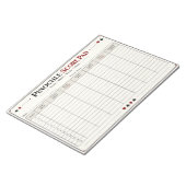 Pinochle Scoreblad Notitieblok (Schuin)