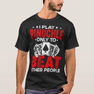 Pinochle Spelers Casino Kaart Spel Pinochle Sport T-shirt