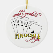 Pinochlespeler Keramisch Ornament (Voorkant)