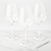 Pinochlespeler Wijnglaslabel (Set)