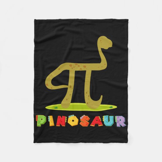 Pinosaur Grappige Pi-dag Dinosaur Math Liefhebber Fleece Deken (Voorkant)