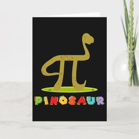 Pinosaur Grappige Pi-dag Dinosaur Math Liefhebber  Kaart (Voorkant)