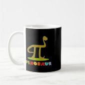 Pinosaur Grappige Pi Dag Dinosaur Math Liefhebber Koffiemok (Links)