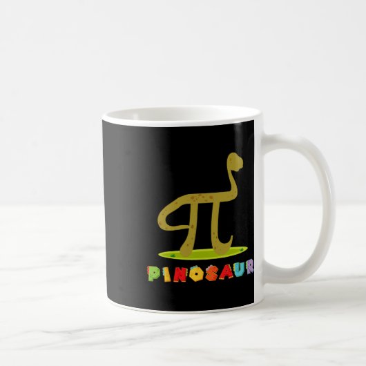 Pinosaur Grappige Pi Dag Dinosaur Math Liefhebber Koffiemok (Rechts)