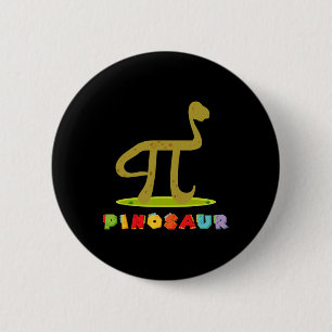 Pinosaur Grappige Pi-dag Dinosaur Math Liefhebber  Ronde Button 5,7 Cm