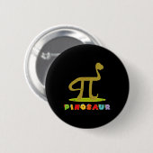 Pinosaur Grappige Pi-dag Dinosaur Math Liefhebber Ronde Button 5,7 Cm (Voorkant /achterkant)