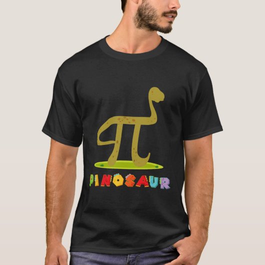 Pinosaur Grappige Pi-dag Dinosaur Math Liefhebber  T-shirt (Voorkant)