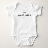 Pinot Baby Grappig wijnthema Romper (Voorkant)