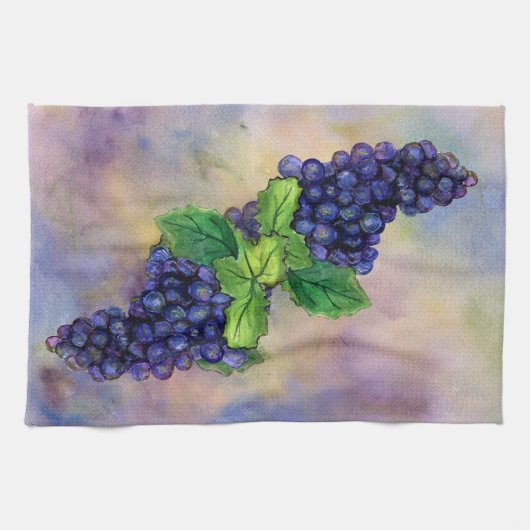 Pinot Grapes Red Wine Art Decor Kitchen Towels Theedoek (Horizontaal)