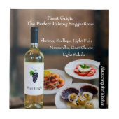 Pinot Grigio Wine Pairing/Mastering the Kitchen Tegeltje (Voorkant)