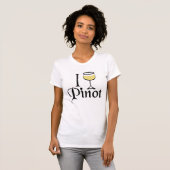 Pinot Grigio Wine T-shirt (Voorkant volledig)