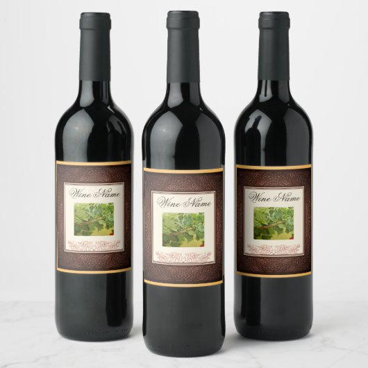 Pinot noir oud wijnetiket wijn etiket (Flessen)