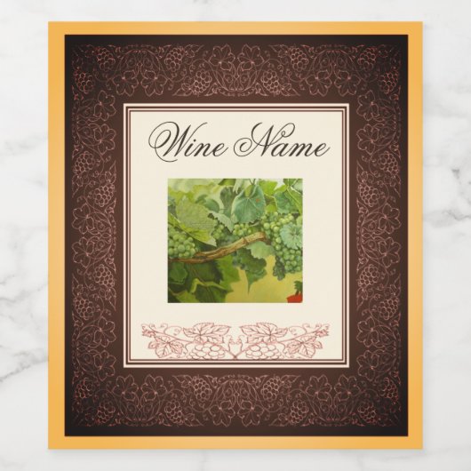 Pinot noir oud wijnetiket wijn etiket (Enkel label)