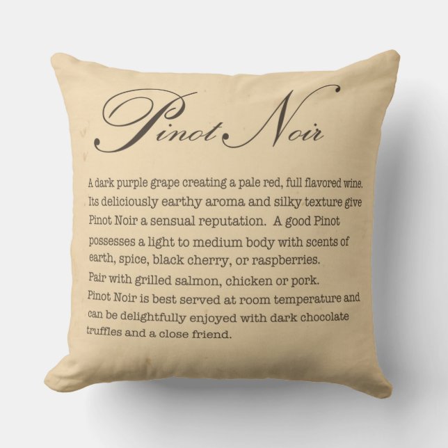 Pinot Noir Pillow Kussen (Voorkant)