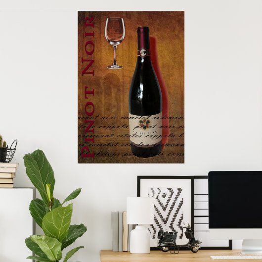 Pinot Noir Poster (Thuiskantoor)