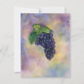 Pinot Noir Red Wine Grapes Invites of Invites Kaart (Voorkant)