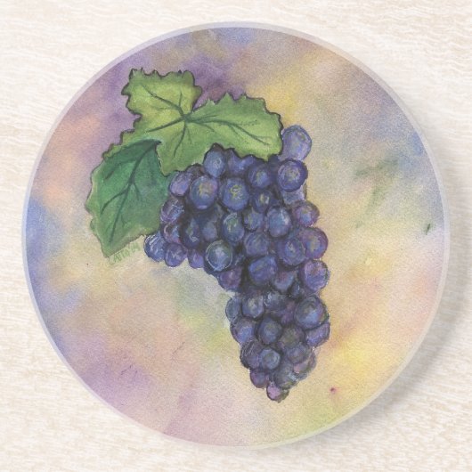 Pinot Noir Red Wine Grapes Onderzetter (Voorkant)