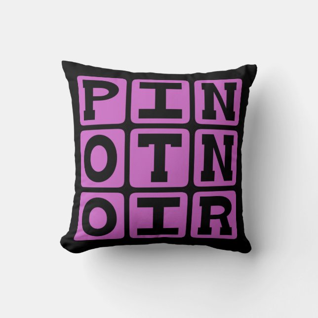 Pinot Noir, Rode Wijn Kussen (Voorkant)