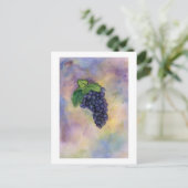Pinot Noir Wine Grapes Briefkaart (Staand voorkant)