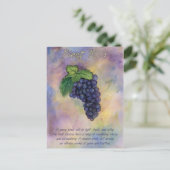 Pinot Noir Wine Grapes Briefkaart (Staand voorkant)