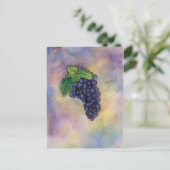 Pinot Noir Wine Grapes Briefkaart (Staand voorkant)