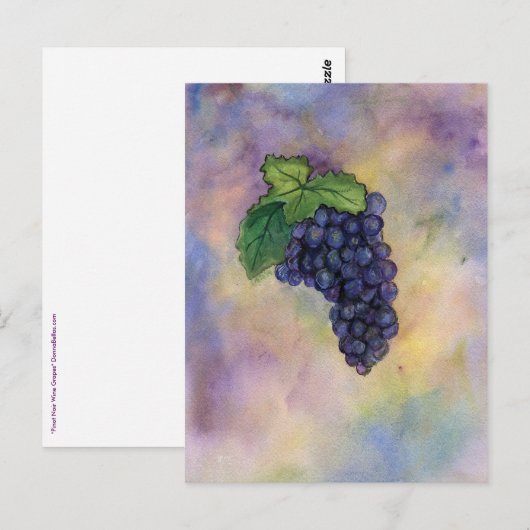 Pinot Noir Wine Grapes Briefkaart (Voorkant / Achterkant)