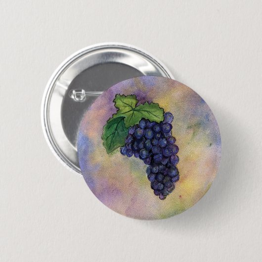 Pinot Noir Wine Grapes Button (Voorkant /achterkant)