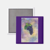 Pinot Noir Wine Grapes Magnet (Voorkant / Achterkant)