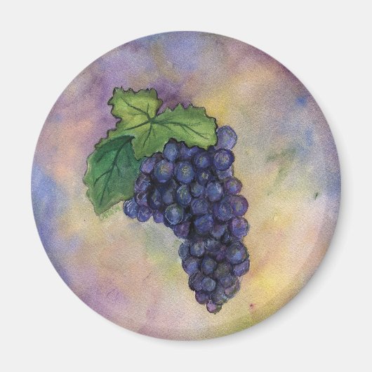Pinot Noir Wine Grapes Magnet (Voorkant)