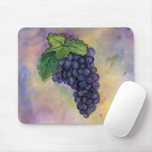 Pinot Noir Wine Grapes Mousepad Muismat (Met muis)