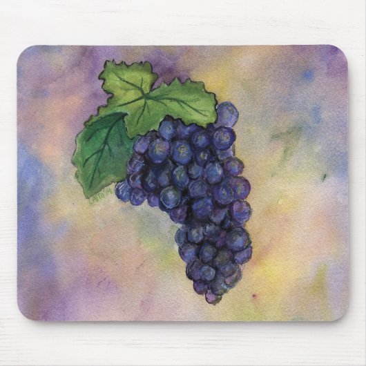 Pinot Noir Wine Grapes Mousepad Muismat (Voorkant)