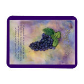 Pinot Noir Wine Grapes Painting Art Magnet Magneet (Horizontaal)