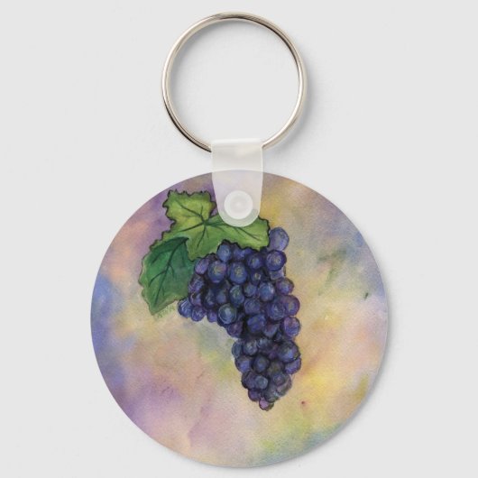 Pinot Noir Wine Grapes Sleutelhanger (Voorkant)