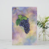 Pinot Noir Wine Grapes Stationery Briefpapier (Staand voorkant)
