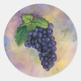 Pinot Noir Wine Grapes Sticker