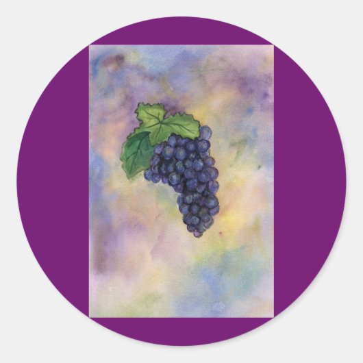 Pinot Noir Wine Grapes Sticker (Voorkant)