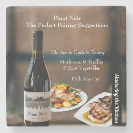 Pinot Noir Wine Pairing/Mastering the Kitchen Stenen Onderzetter