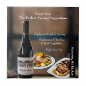 Pinot Noir Wine Pairing/Mastering the Kitchen Tegeltje (Voorkant)