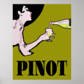 Pinot Wine Lady Posters (Voorkant)