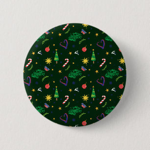 Pinoy Ako Filippijnse kerstpatroon Ronde Button 5,7 Cm
