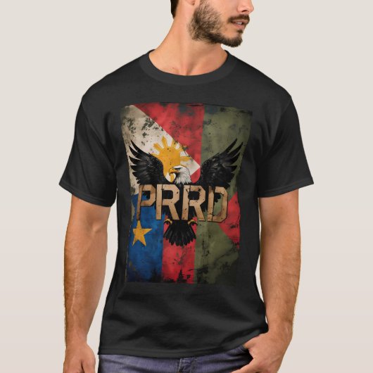 Pinoy Duterte Support PRRD T-shirt - trots tee (Voorkant)