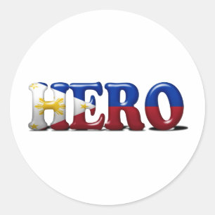 Pinoy Hero Ronde Sticker