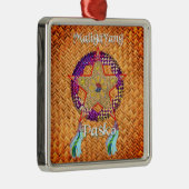 Pinoy Kerstparol Banig Lantern Metalen Ornament (Rechts)