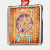 Pinoy Kerstparol Banig Lantern Metalen Ornament (Links)