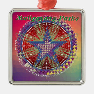 Pinoy Kerstparollantaarn Metalen Ornament